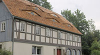 Denkmalschutz mit Biberschwanzziegeln